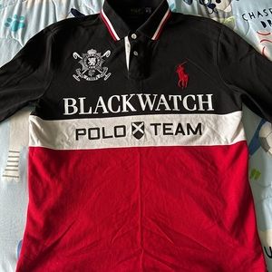 Mens Medium Polo Ralph Lauren Blackwatch Long Sleeve Polo